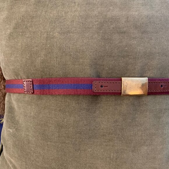 J.Crew woven belt with brass buckle - EUC - Picture 2 of 4